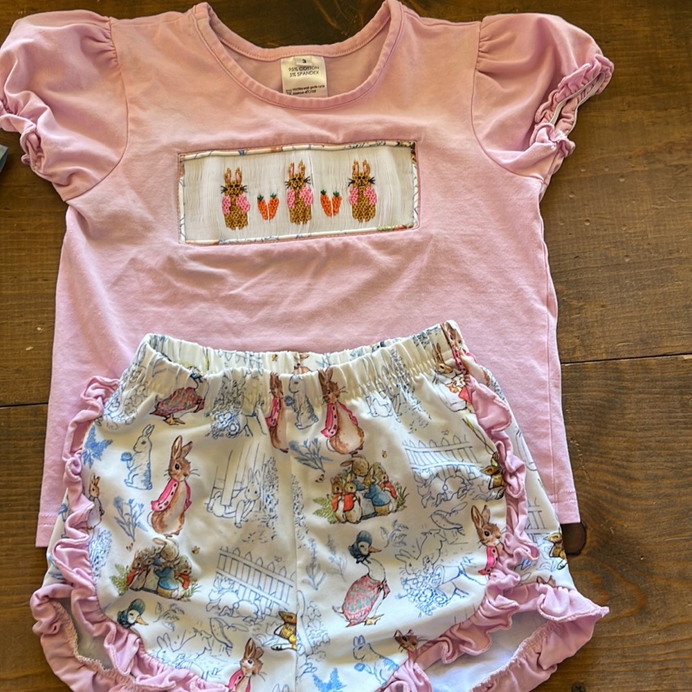 Toddler girl Easter set